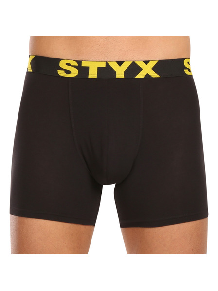 Styx Zehner-Set - Herren-Boxershorts Styx long Sportgummi schwarz