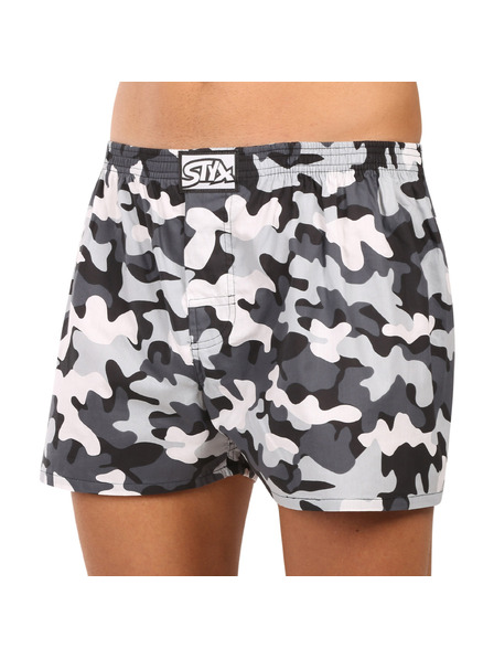 Styx Herren-Pants Styx art klassisches Gummi Camouflage Grau