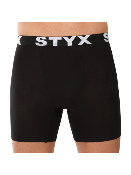 Styx Fünfer-Set - Herren-Boxershorts Styx long Sportgummi schwarz