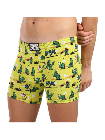 Styx Herrenboxer Styx long art klassisches Gummiband Kakteen