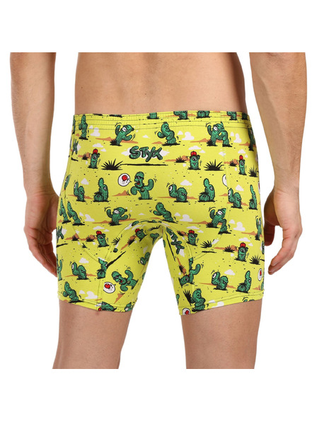 Styx Herrenboxer Styx long art klassisches Gummiband Kakteen