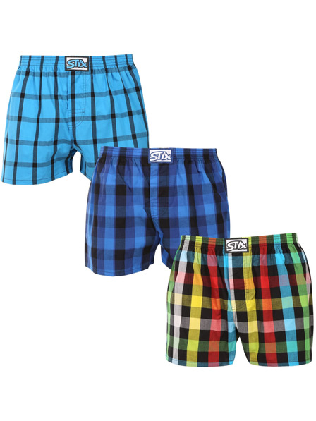 Styx Dreier-Set Herren Styx Shorts klassisch elastisch mehrfarbig