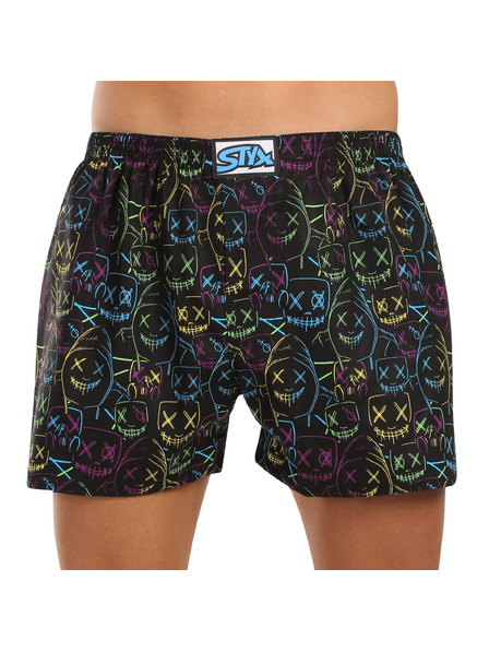 Styx Dreierpack - Herrenshorts Styx art klassisches Gummi mehrfarbig