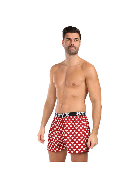Styx Herren-Boxershorts Styx art Sportgummi Herzchen