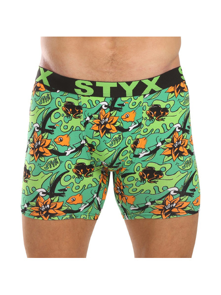 Styx Herren-Boxershorts Styx long art Sportgummi Tropic