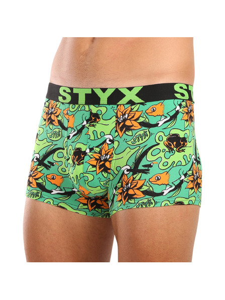 Styx Herren-Boxershorts Styx art Sportgummi Tropic