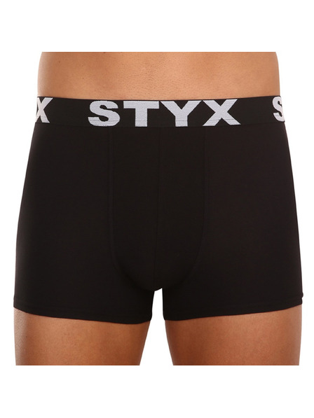 Styx Dreierpack - Herren-Boxershorts Styx Sportgummi Übergrößen schwarz