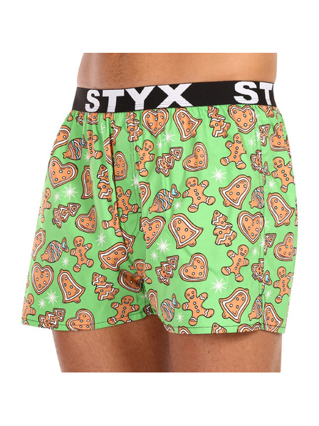 Styx Herren-Boxershorts Styx art Sportgummi Weihnachten Lebkuchen