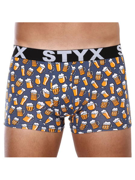 Styx Dreier-Set - Herren-Boxershorts Styx art Sportgummi mehrfarbig