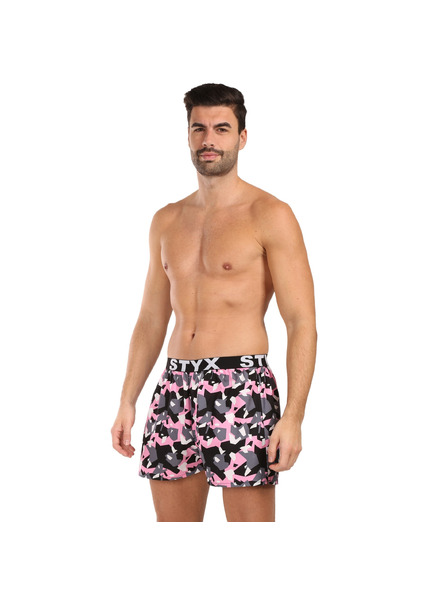 Styx Herren-Boxershorts Styx art Sportgummi Tarnung eckig