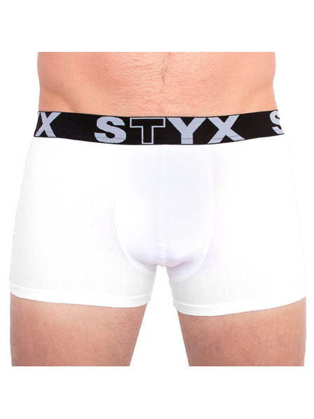 Styx Dreier-Set - Herren-Boxershorts Styx Sportgummi Übergröße weiß