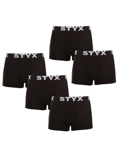 Styx Fünferpack - Herrenboxer Styx Sportgummiband Schwarz
