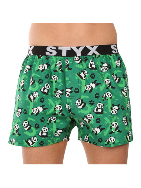 Styx Herren-Boxershorts Styx art Sportgummi Pandas
