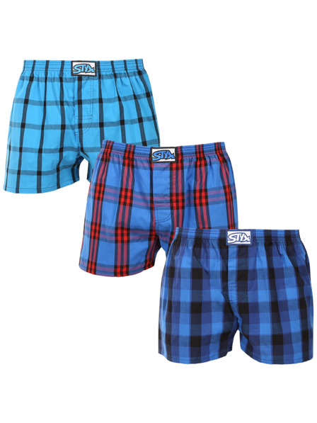 Styx Dreier-Set Herren Styx Shorts klassisch elastisch mehrfarbig