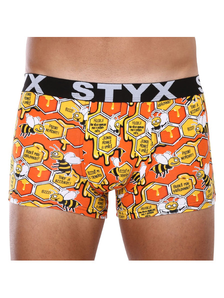 Styx Dreier-Set - Herren-Boxershorts Styx art Sportgummi mehrfarbig
