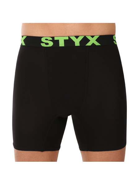 Styx Herren Boxershorts Styx lang Sportgummi schwarz