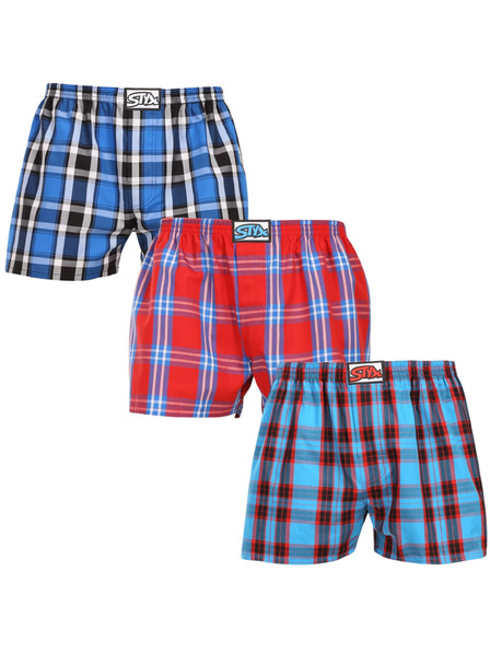 Styx Dreier-Set - Herren Styx Classic Rubber Oversized Shorts mehrfarbig