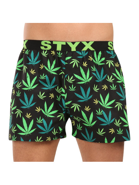 Styx Herren-Boxershorts Styx art Sportgummi Gras