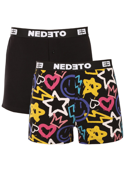 Nedeto 2er-Set - Herren-Boxershorts Nedeto mehrfarbig