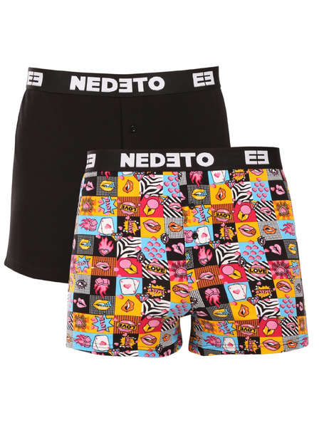 Nedeto 2er-Set - Herren-Boxershorts Nedeto mehrfarbig