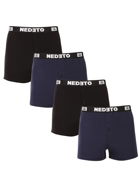 Nedeto Vierpack - Herrenboxershorts Nedeto mehrfarbig