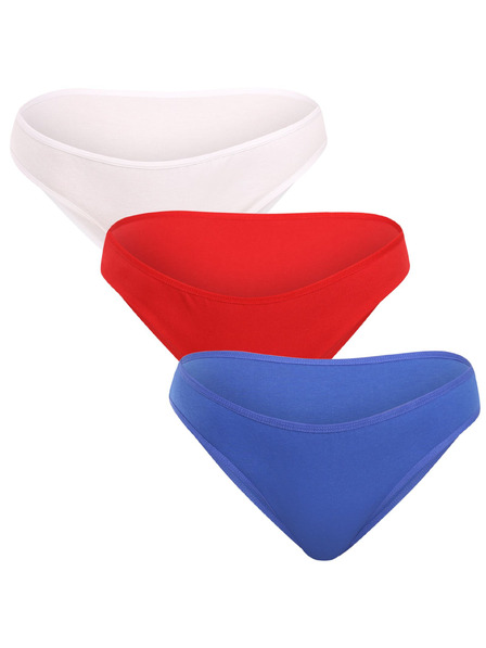 Nedeto Dreier-Set Damen-Slips in blau, rot und weiß Nedeto