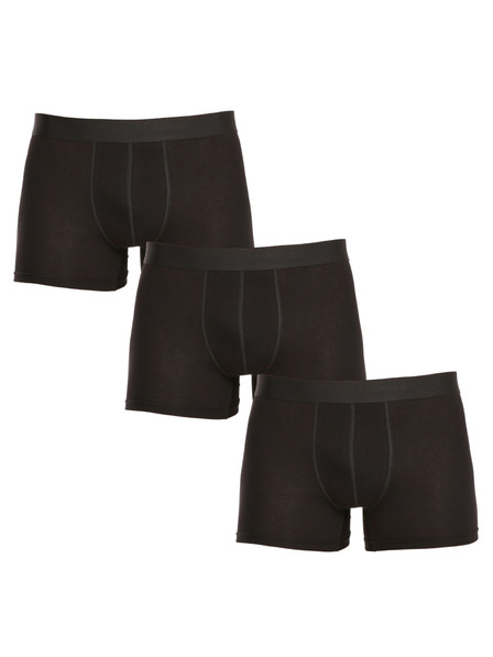 Nedeto Dreier-Set Herren-Boxershorts in schwarz Nedeto