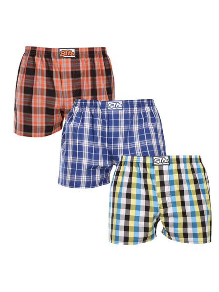 Styx Dreier-Set Herren Styx Shorts klassisch elastisch mehrfarbig