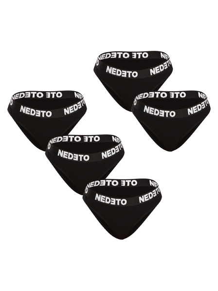 Nedeto Fünfer-Set - Damen Nedeto Schwarz Höschen
