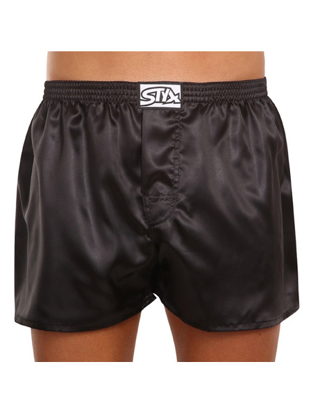 Styx Styx Satin-Shorts für Herren schwarz