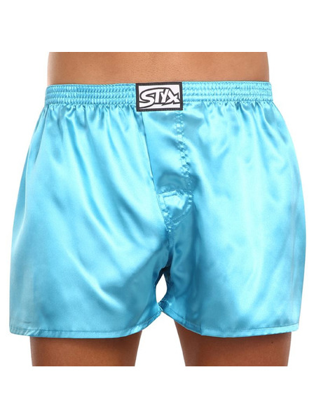 Styx Herren Styx Classic Elastische Shorts Satin Blau