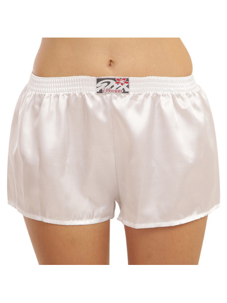 Styx Damen-Slip Styx Klassische Gummibund Satin Weiß