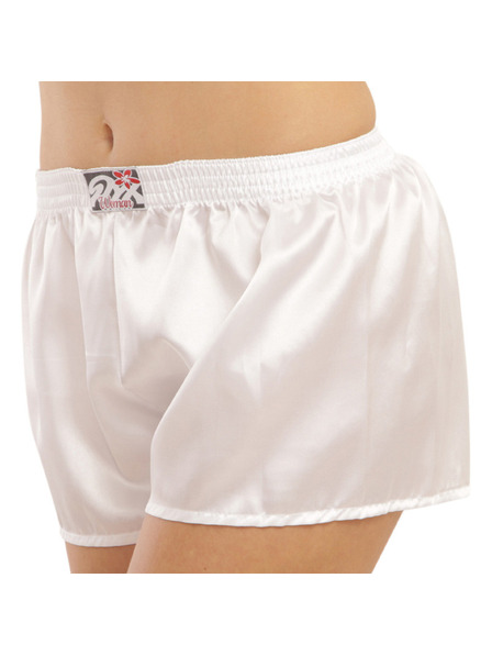 Styx Damen-Slip Styx Klassische Gummibund Satin Weiß