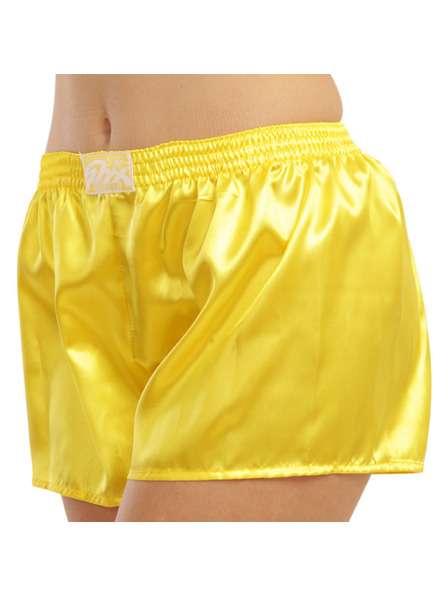 Styx Damen-Slip Styx Klassische Gummibund Satin Gelb