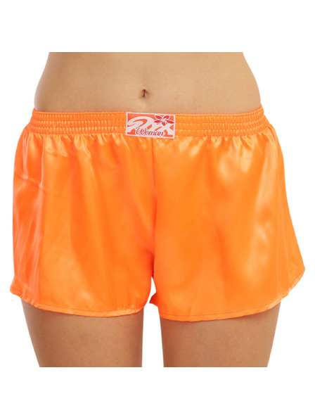 Styx Styx Klassische Damen-Gummi-Shorts Satin Orange