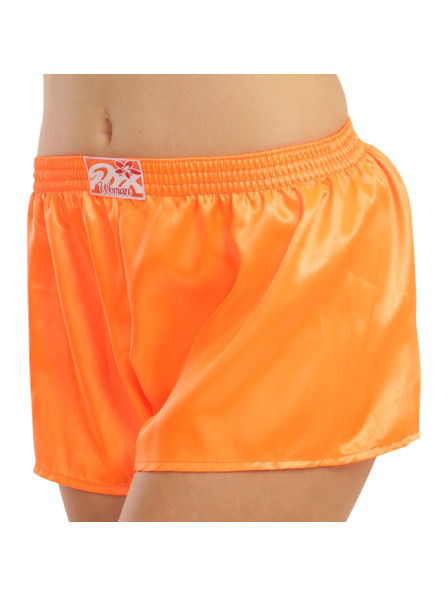 Styx Styx Klassische Damen-Gummi-Shorts Satin Orange
