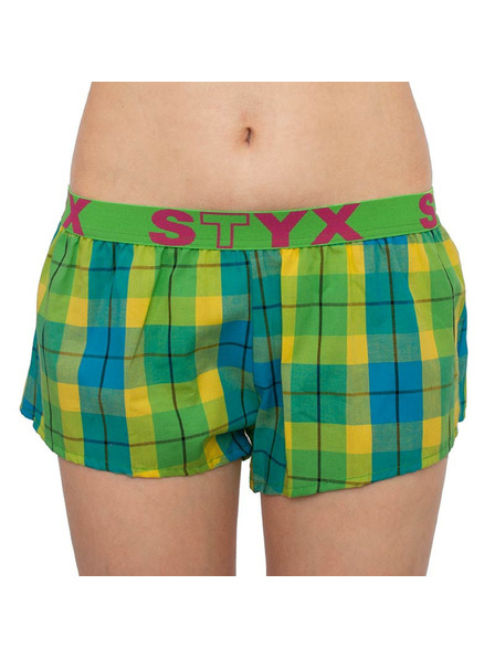 Styx 3PACK Damen Styx Sportshorts elastisch mehrfarbig