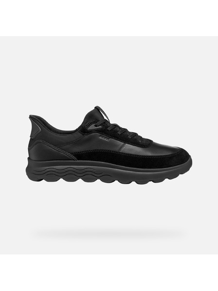 Geox Schwarze Herren-Turnschuhe Geox Spherica Plus