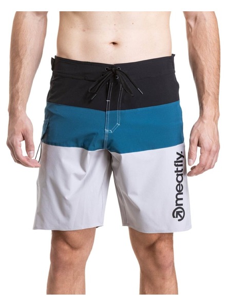 Meatfly Meatfly Herren-Badeshorts Mitch Boardshorts 21" Black / Quiet Gray / Smoky