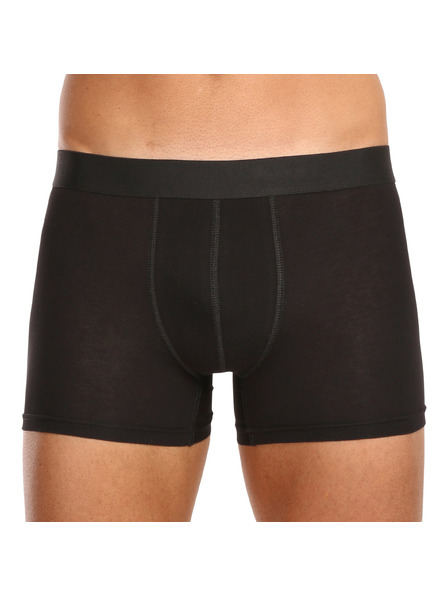 Nedeto Fünfer-Set Herren-Boxershorts in Übergröße in schwarz Nedeto