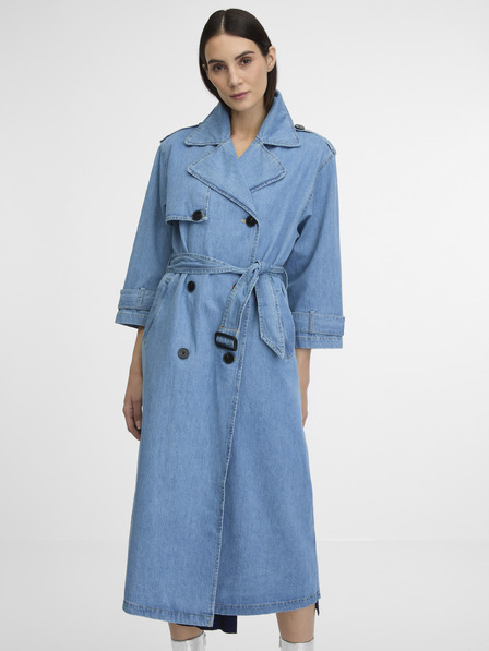 Orsay Blauer Damen-Trenchcoat aus Denim ORSAY