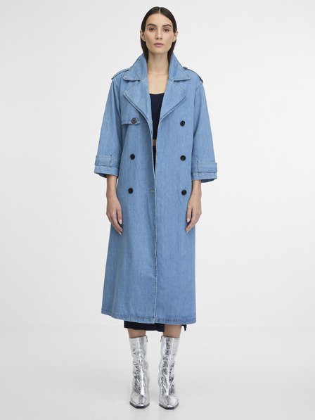 Orsay Blauer Damen-Trenchcoat aus Denim ORSAY