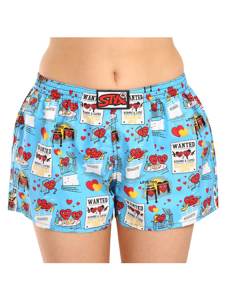 Styx Damen-Shorts Styx art klassisches Gummiband Valentinstag Paare