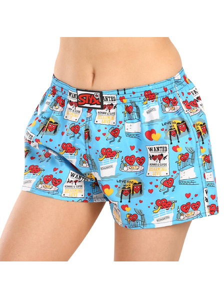 Styx Damen-Shorts Styx art klassisches Gummiband Valentinstag Paare