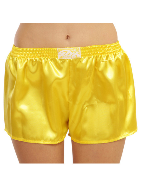 Styx Damen-Slip Styx Klassische Gummibund Satin Gelb