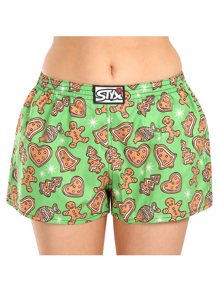 Styx Damen-Shorts Styx art klassisches Gummiband Weihnachten Lebkuchen