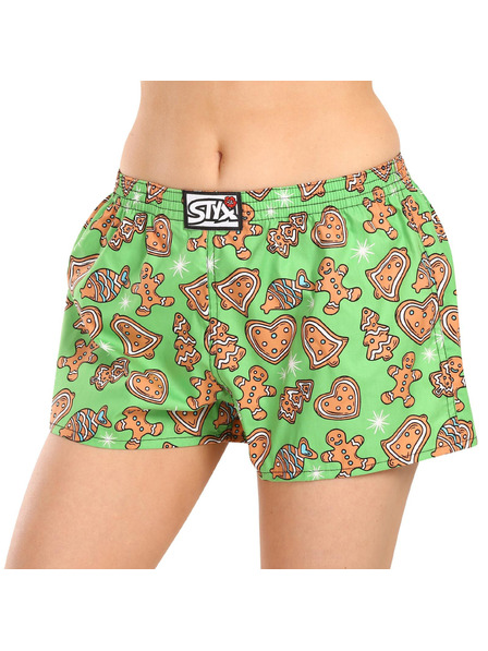 Styx Damen-Shorts Styx art klassisches Gummiband Weihnachten Lebkuchen