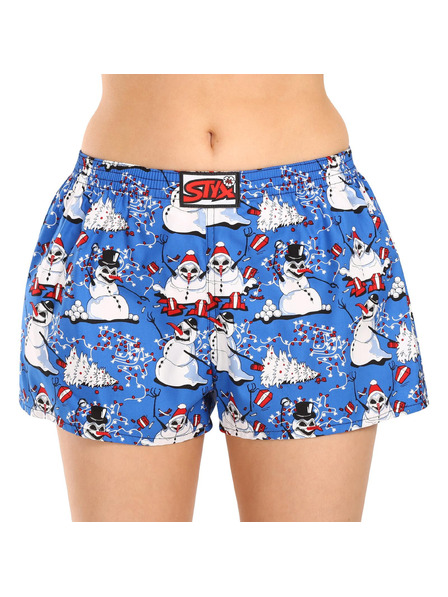 Styx Damen-Slip Styx art klassisches Gummiband Weihnachten Schneemänner