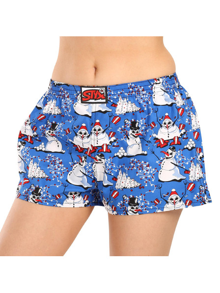 Styx Damen-Slip Styx art klassisches Gummiband Weihnachten Schneemänner