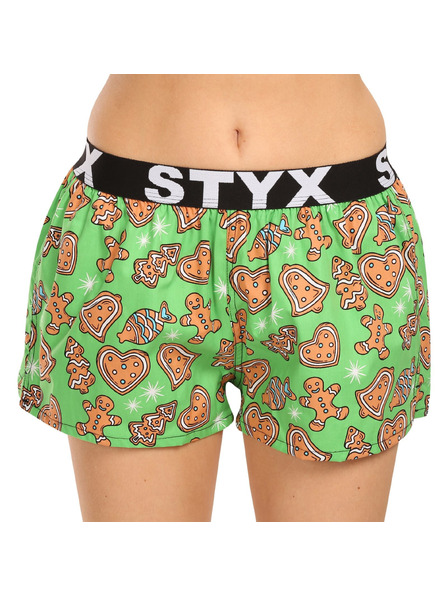 Styx Damen-Boxershorts Styx Art Sport-Gummiband Weihnachten Lebkuchen
